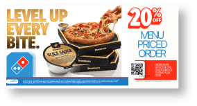 20% Off menu priced order