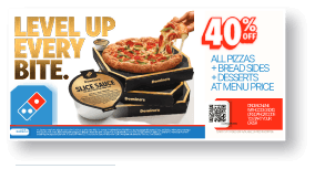 40% off menu price offer