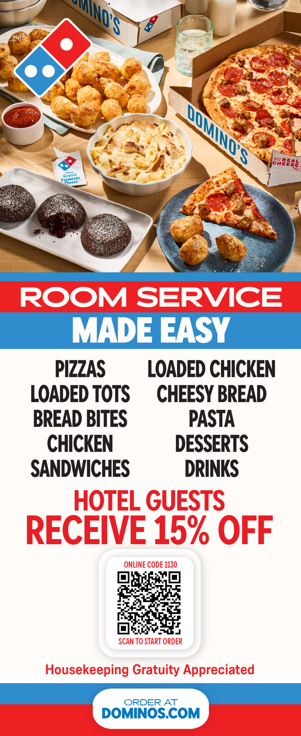 Room Service Made Easy Do Not Disturb Sign back side